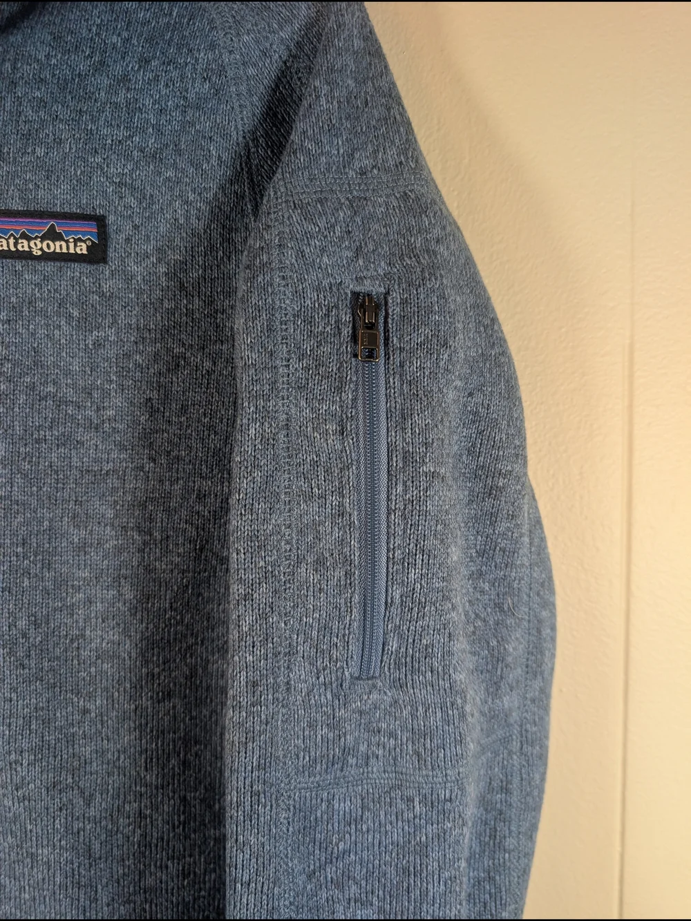 Patagonia Better Sweater 1/4 Zip Fleece Pullover Women’s M Blue Gorpcore Outdoor